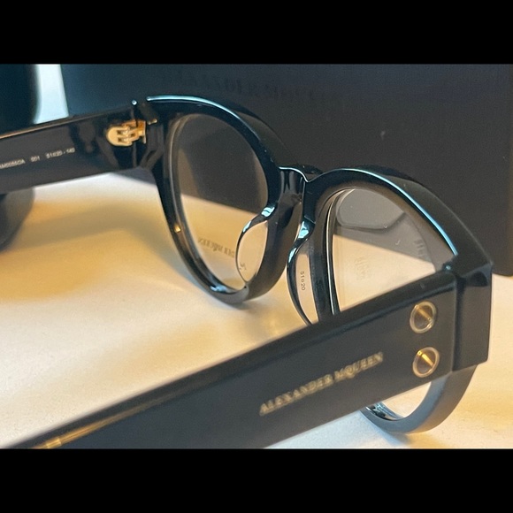 NWT Alexander McQueen Unisex Optical Eyeglasses - Picture 2 of 8